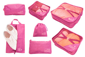 Набор Packing cubes 7в1 Pink