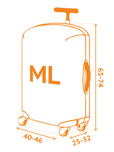 Чехол для чемодана "Pure Energy" M/L (SP240)