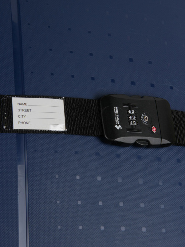 Ремень багажный с замком TSA черный
