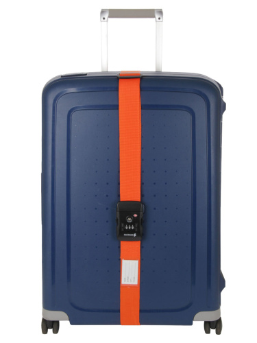 Ремень багажный с замком TSA оранжевый
