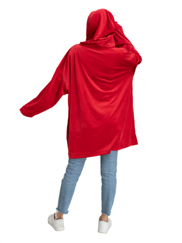 Blanket Hoodie Travel Red