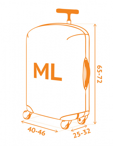 Чехол для чемодана Ezhevika M/L (SP500)