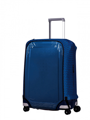 Чехол для чемодана "Crystal Fast Track in Blue / Black" M/L (SP310)