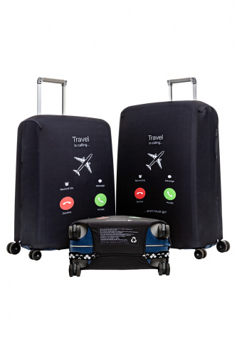 Чехол для чемодана "Travel is calling" M/L (SP240)