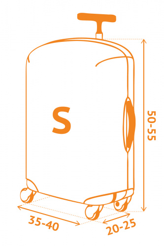 Чехол для чемодана «Эски» с паттерном Студии Артемия Лебедева S (SP310)