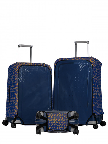Чехол для чемодана "Crystal Fast Track in Blue / Orange" M/L (SP310)
