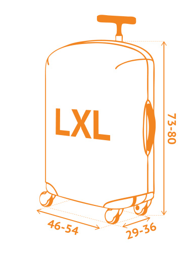 Чехол для чемодана "Chrome in black" L/XL (SP500)