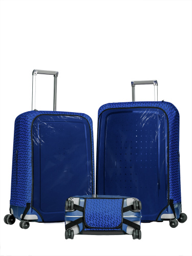 Чехол для чемодана "Crystal Fast Track in Blue / Black" S (SP310)