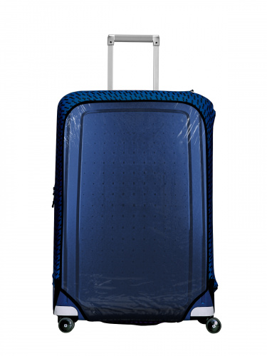 Чехол для чемодана "Crystal Fast Track in Blue / Black" L/XL (SP310)