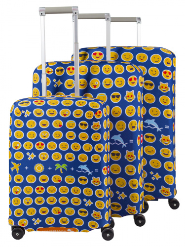 Чехол для чемодана "Emoji" (Эмоджи) S (SP180)