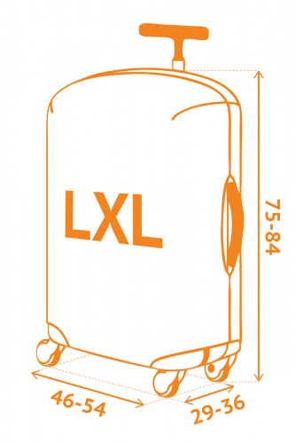 Чехол для чемодана «Эски» с паттерном Студии Артемия Лебедева L/XL (SP310)
