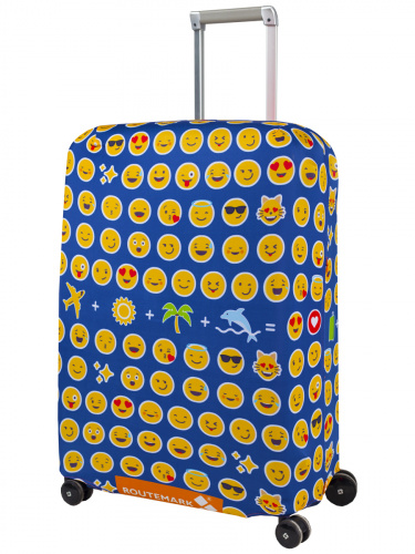 Чехол для чемодана "Emoji" (Эмоджи) M/L (SP180)