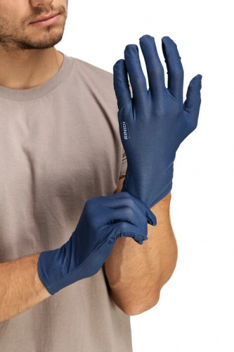 Многоразовые защитные перчатки взрослые Mujjo Blue L/XL